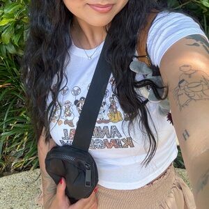 Animal Kingdom White Baby Tee MEDIUM